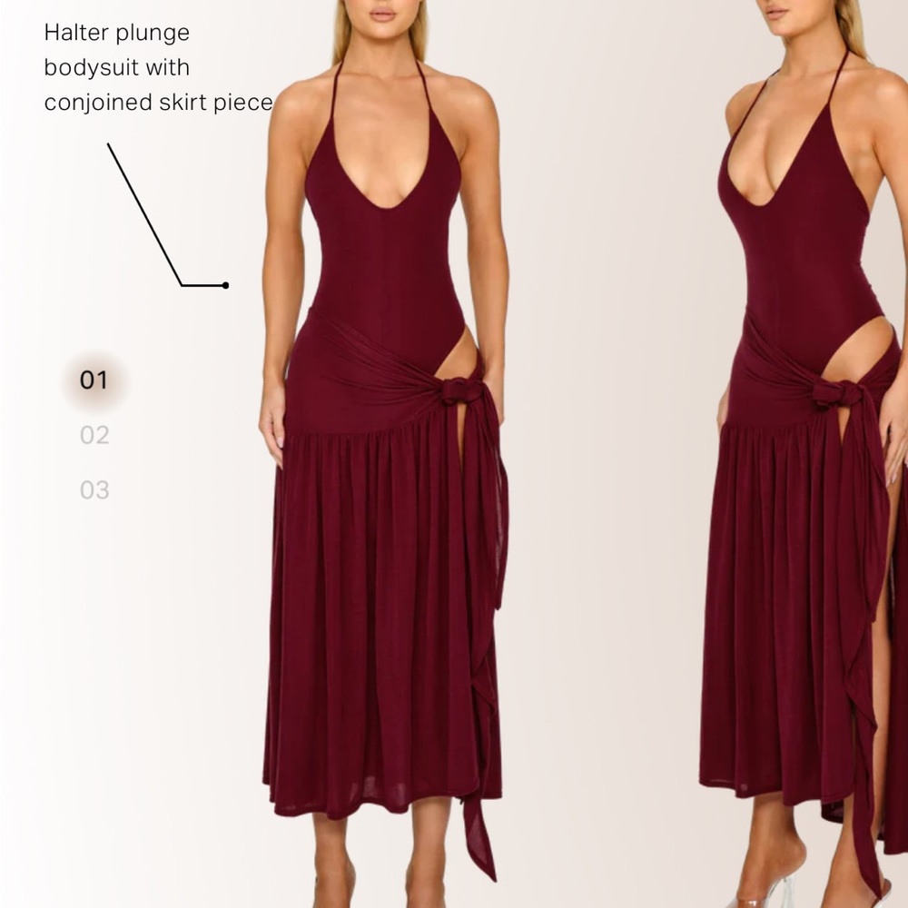 ATACAMA KNIT DRESS - CHIANTI